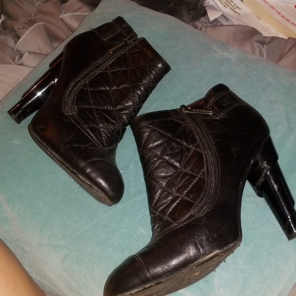 CHANEL Shoes - Authentic Chanel black leather boots size 42